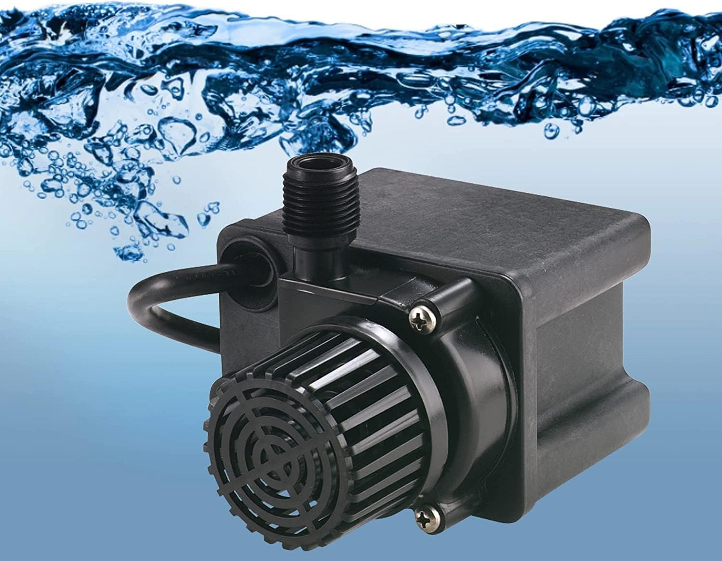 Little Giant PE-2.5F-PW 115 Volt, 1/28 HP, 475 GPH Submersible Direct Drive Pump for Small Ponds or Fountain with 15-Ft. Cord, Black, 566612