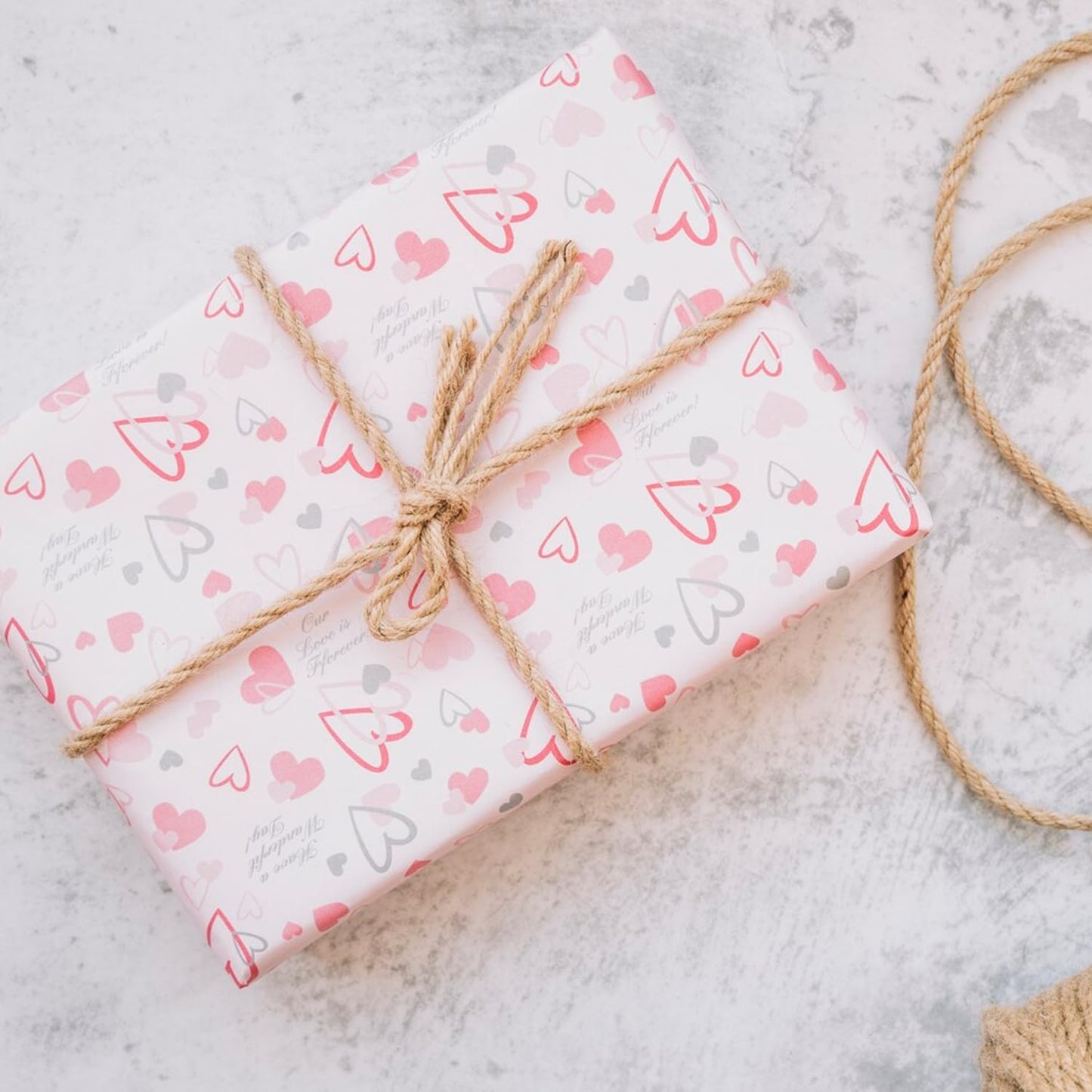 Natural Jute Twine 164 Feet Long String for Crafts Gift Wrapping Christmas Handmade Arts Decoration Packing String Home Decor （3mm * 164feet）