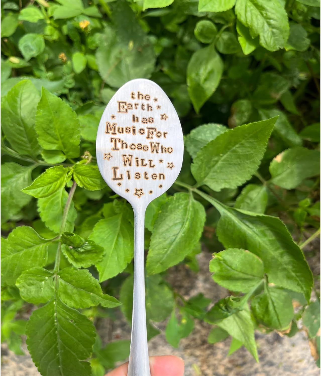 Garden Plant Marker Friendship Gift for Women Gardeners, Plant Stake Label Sign Tag Gardening Gifts for Woman Plant Lovers, Metal Garden Decoration (Who Will Listen)