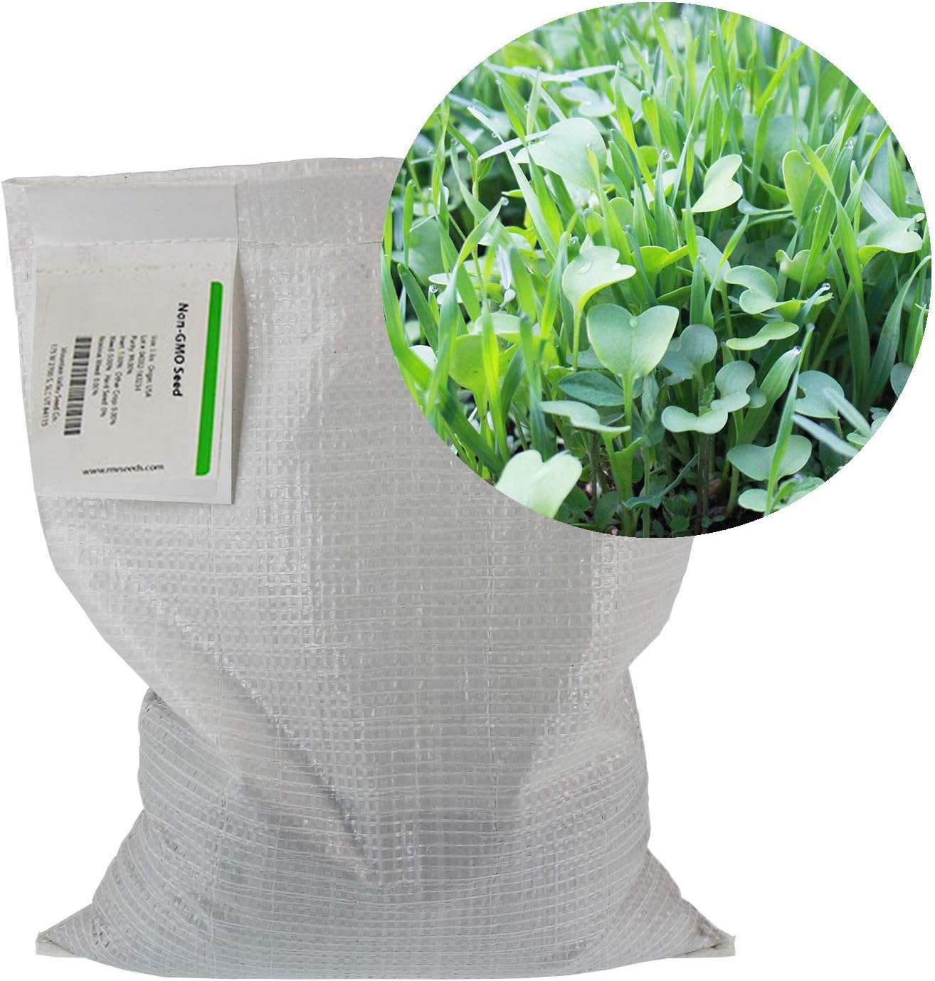 No-Till Garden Farm and Garden Cover Crop Mix Seeds - 5 Lbs - Blend of Gardening Cover Crop Seeds: Hairy Vetch, Daikon Radish, Forage Collards, Triticale, More