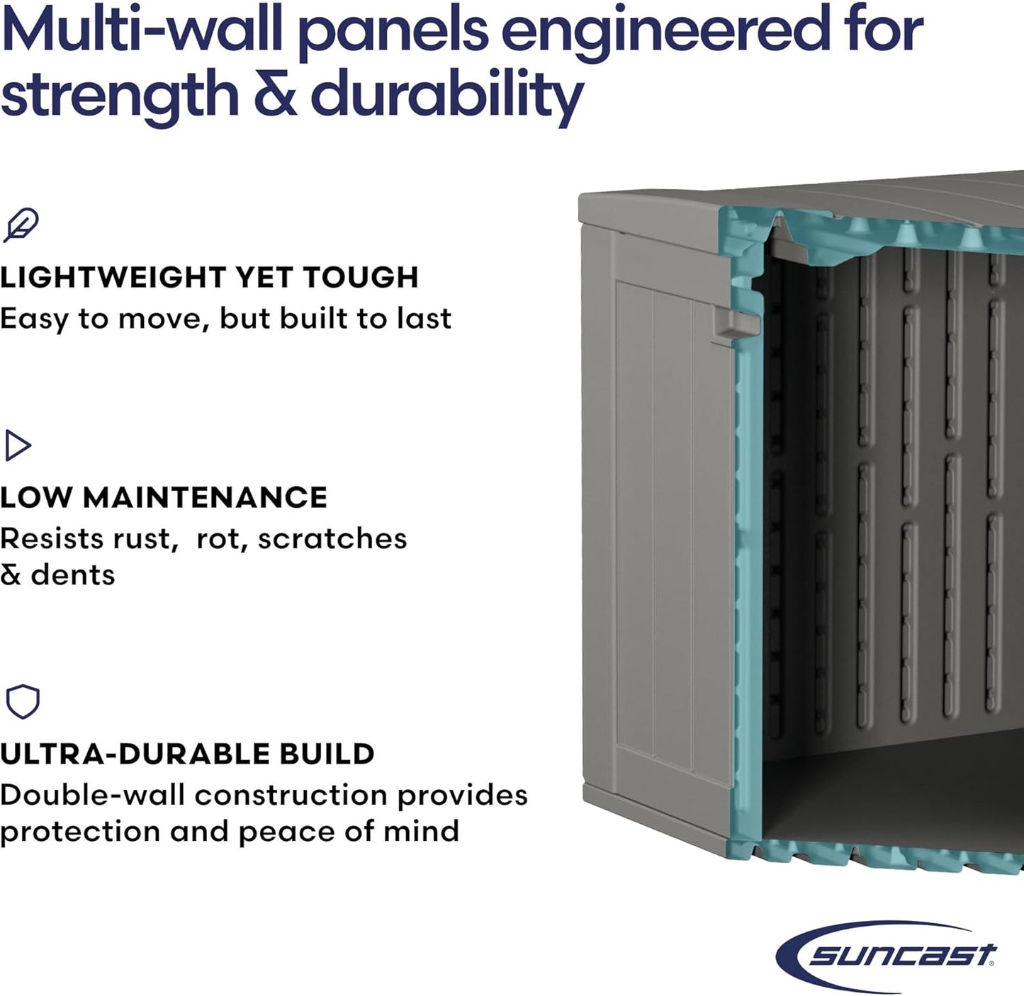 Suncast 80 GAL. LARGE DECK BOX