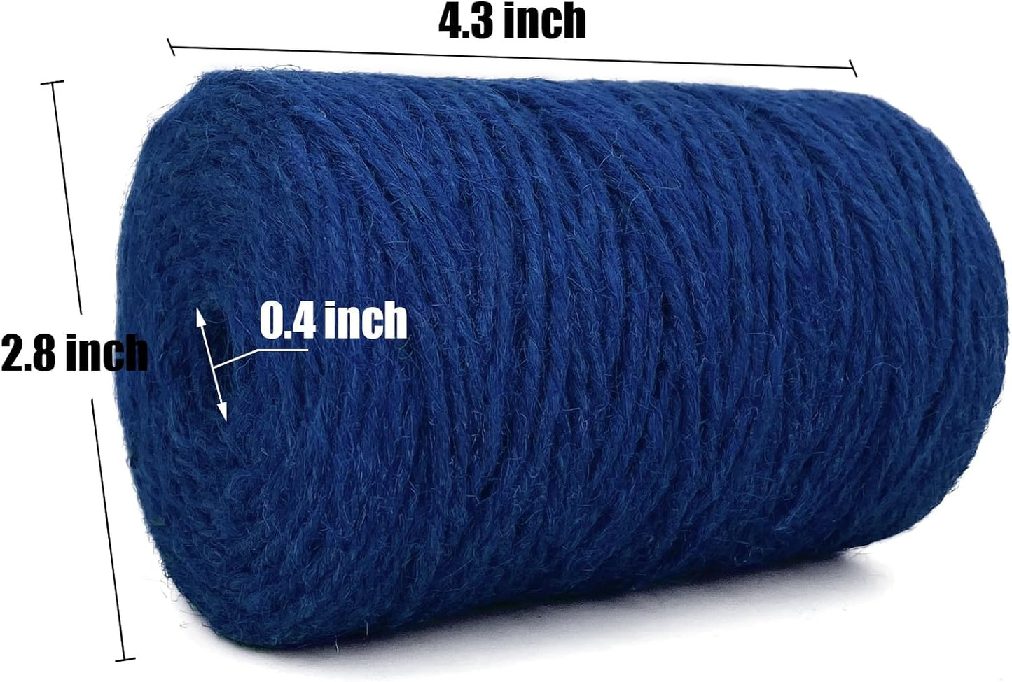 Leecogo Royal Blue 2.5mm Jute Twine 328 Feet Heavy Duty Garden Twine String for Gardening Plant Crafts and Decorative Projects