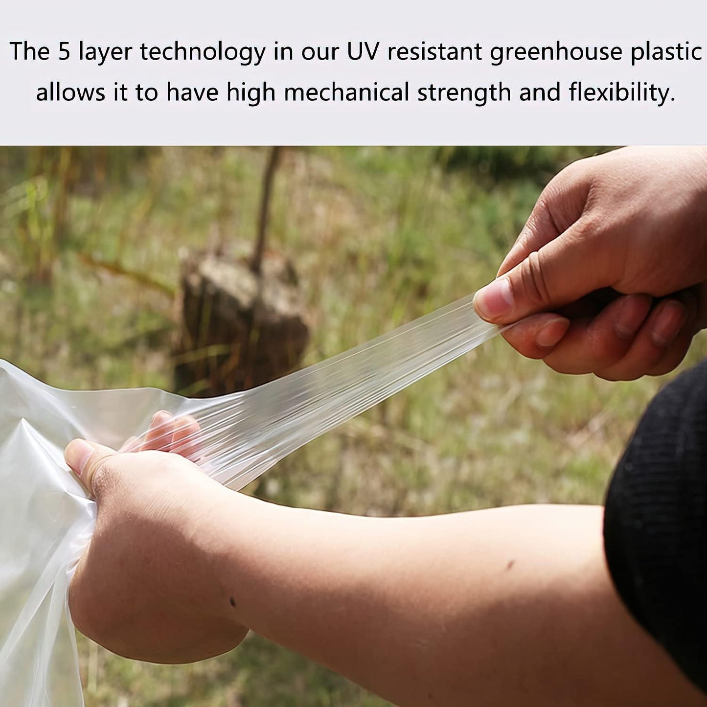 Greenhouse Plastic Sheeting 20x28 ft, 6 mil Thickness Replacement Cover, UV Resistant