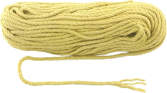 6mm x 200 Feet Yellow Jute Rope, Twine for Gardening Tomato Climbing Plant Tie Floristry Crafts Gift Wrapping Packing Decor