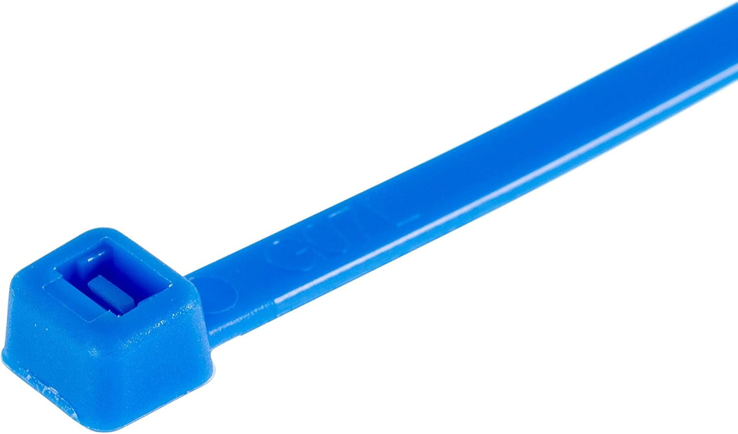 GTSE 12 Inch Blue Zip Ties, 100 Pack, 40lb Strength, UV Resistant Long Nylon Cable Ties, Self-Locking 12" Tie Wraps
