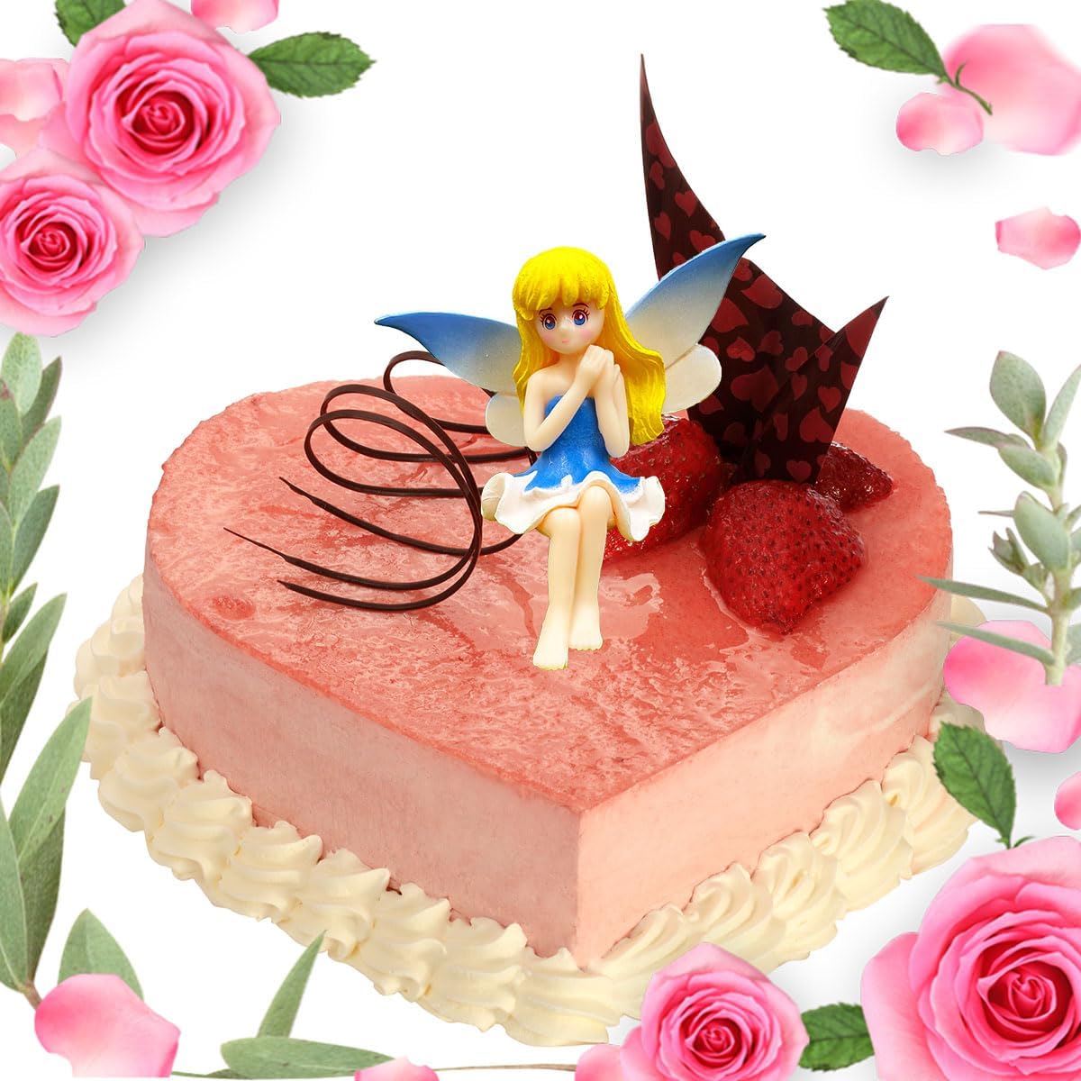 Suartus Miniature Fairy Figurines - 4Pcs Small Flower Fairies Ornaments Resin Mini Fairy Figurines Tiny Elf for DIY Fairy Garden Flower Pot Bonsai Micro Landscapes Craft Decoration Accessories