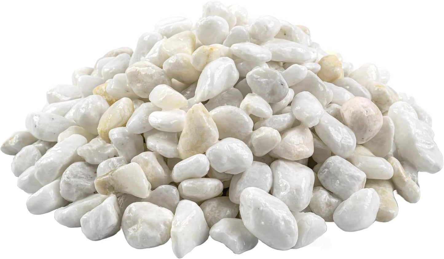 MSI Decorative Tumbled White Pebbles, 0.25 inch - 0.75 inch, 40 lb. Bag