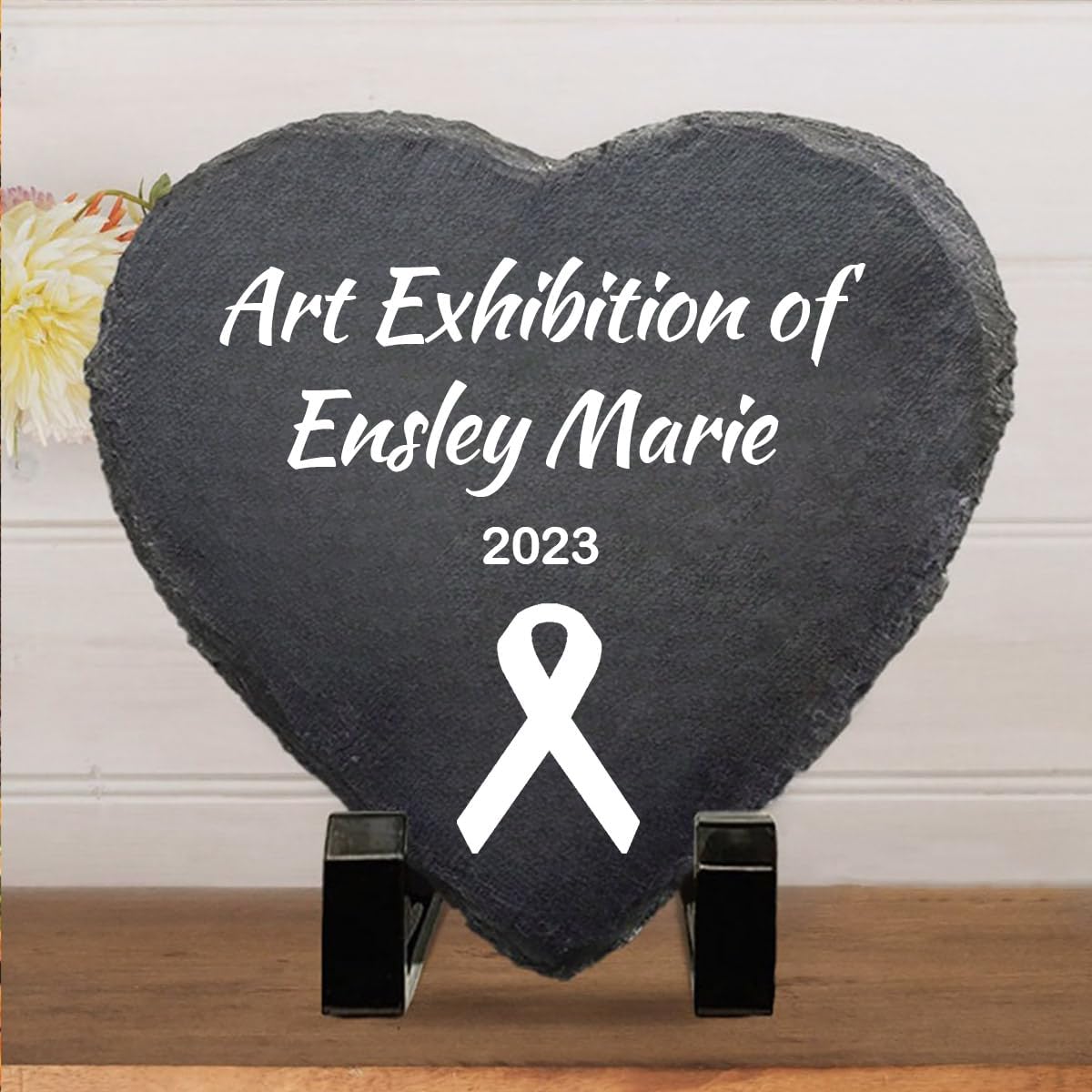 Custom Decorative Garden Stones Personalize with Any Message and Pattern, Desgin Heart Shaped Memorial Stones Welcome Stones 6x6 for Housewarming,Memorial Gifts and Special Day Gifts