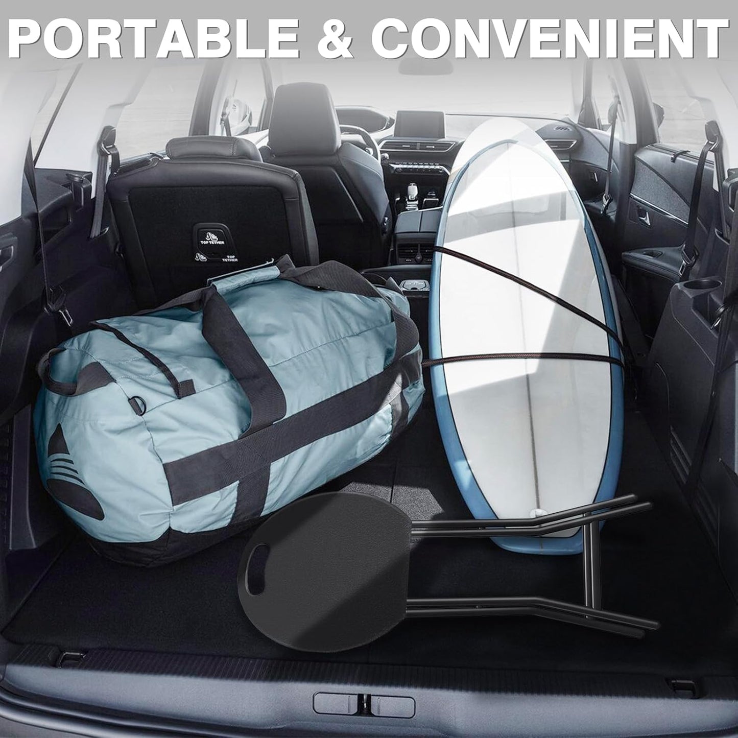 TAVR Furniture Portable Folding Chair with Handle, Heavy Duty Round Fold Stool Chair with 500lbs Capacity for Adults, 18 Inch Foldable Stool for Dorm, Kitchen, Vanity, Church and Outdoor use