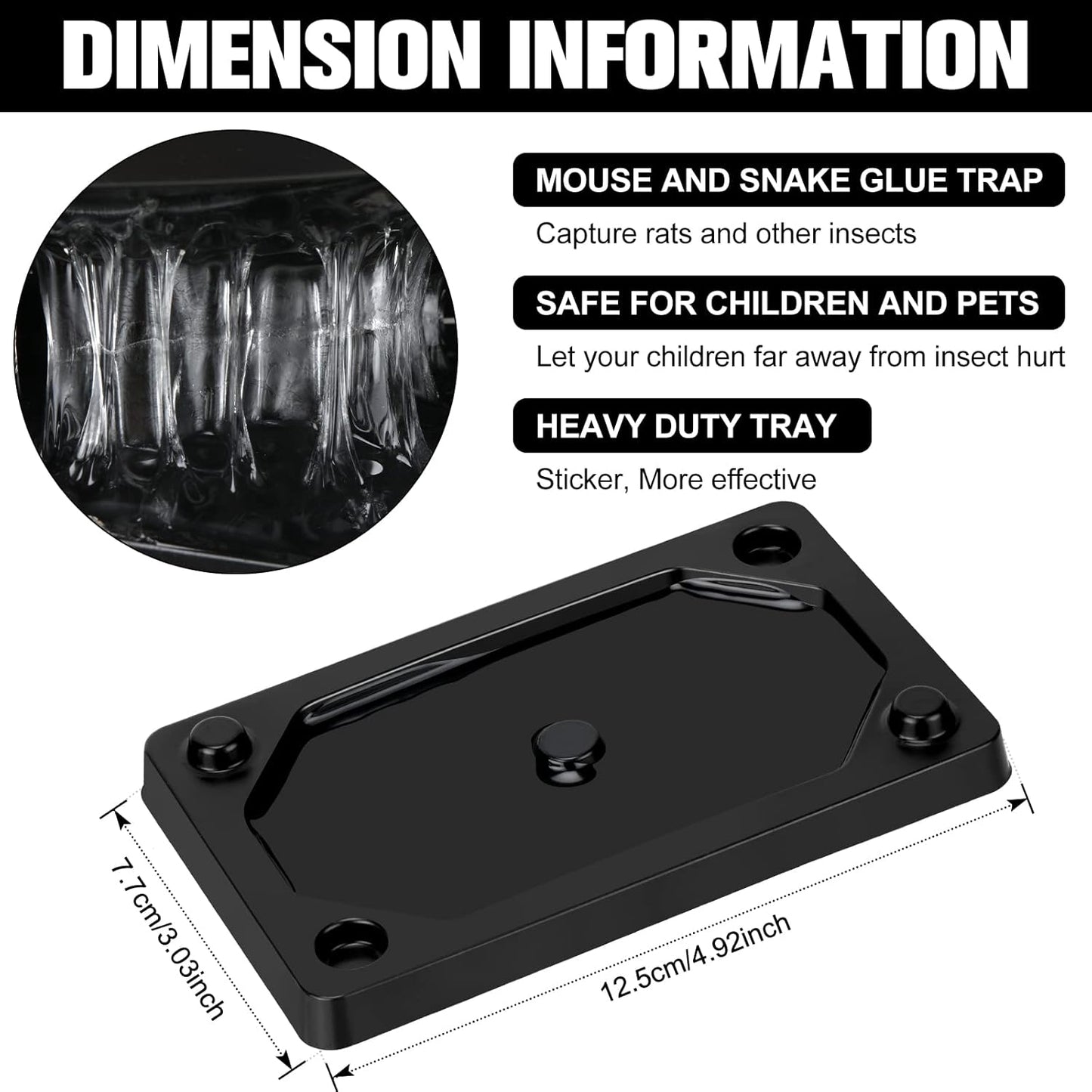 Qualirey 32 Pieces Mouse and Insect Glue Traps Baited Sticky Plastic Boards for House Rodents Heavier Adhesive Traps with Nontoxic Glue for Insects, Ready to Use, Pet Children Safe