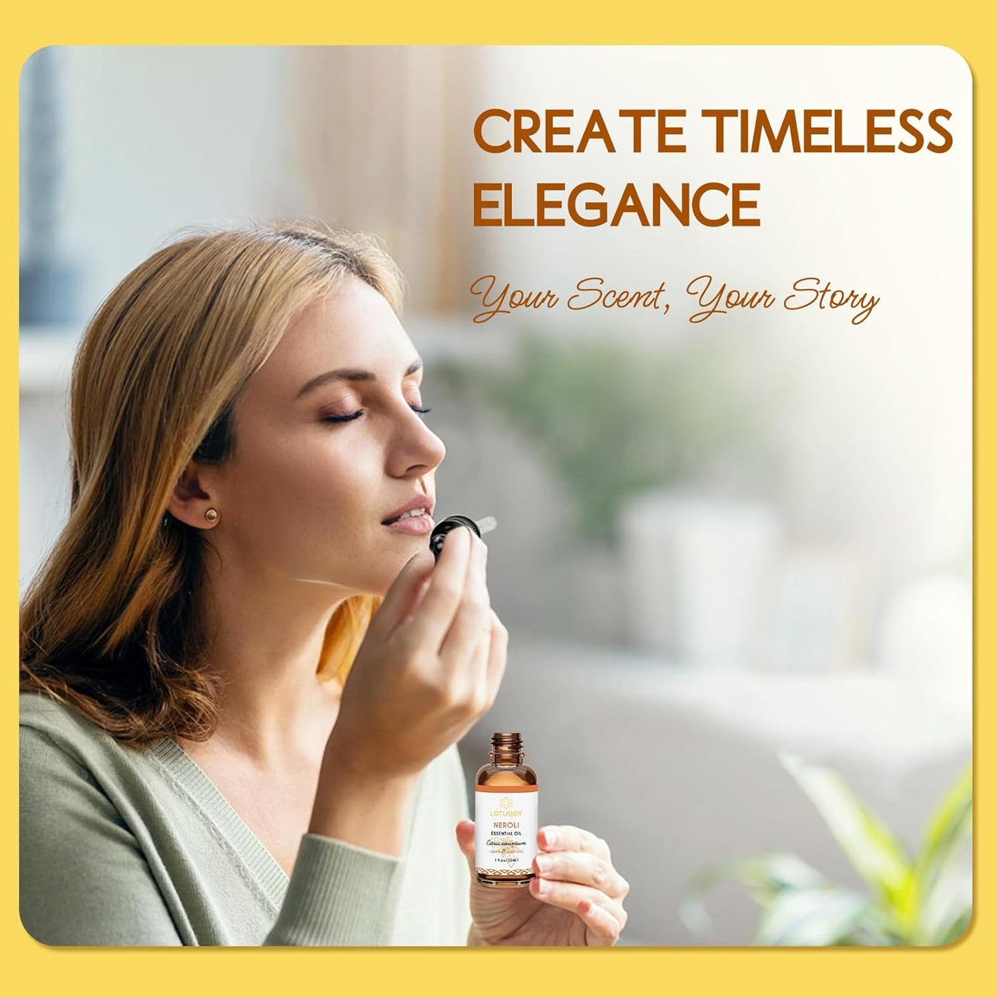 Neroli Essential Oil Organic for Skin Diffuser Room Spray, 100% Pure Bitter Orange Blossom Essential Oil Neroli 1 Oz