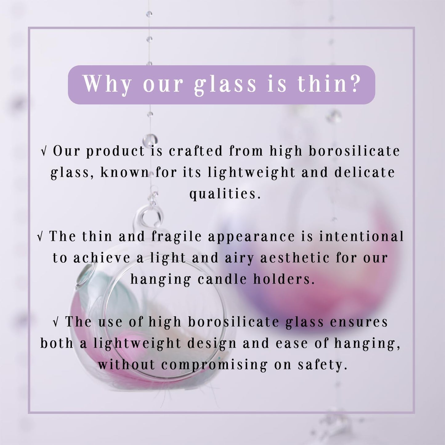 LETINE 12pcs Assorted Glass Orb Set, with 2.17" and 1.93" Spheres | Hanging Glass Tealight Holder Globe, Air Plant Terrarium Supplies for Wedding Favors, Votive Candle Holders,Christmas Decorations