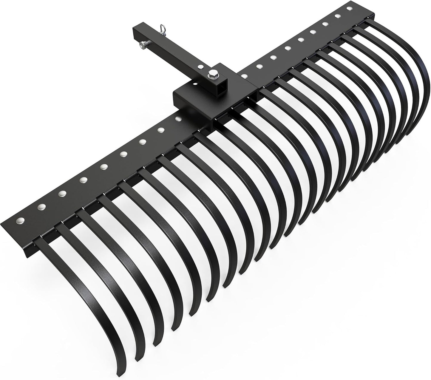 YITAMOTOR 5FT Tractors Rake 21 Pine Straw Rake Fits 2" Receiver for Lawn Tractors or ATV/UTV