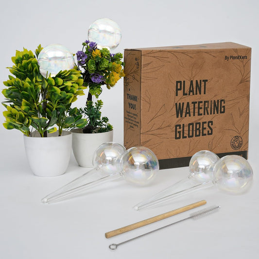 6 Pcs Iridescent Self Watering Globes, Glass Rainbow Plant Watering Globes, Self Watering Planter Insert, Automatic Plant Waterer Indoor, Plant Watering Devices, Plant Water Globes, Watering Bulb