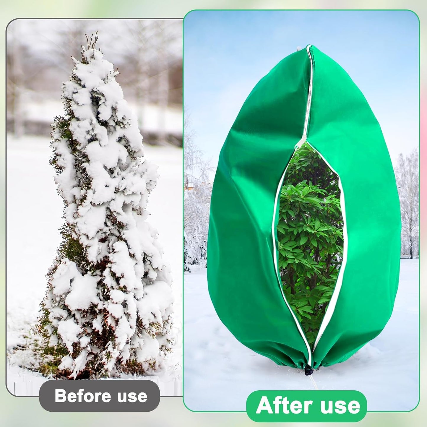 DQS Plant Covers Freeze Protection, 74.8" x90.5" Winter Frost Protection Blankets Frost Cloth,Suitable for Outdoor Winter Frost, Cold Weather, shrubs, Trees, Jackets, and coverings