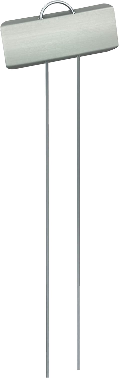 GardenMate 50-Pack Weatherproof Large Zinc Metal Plant Labels, Height 11.5", Label Area 3 1/2 x 1 1/4"