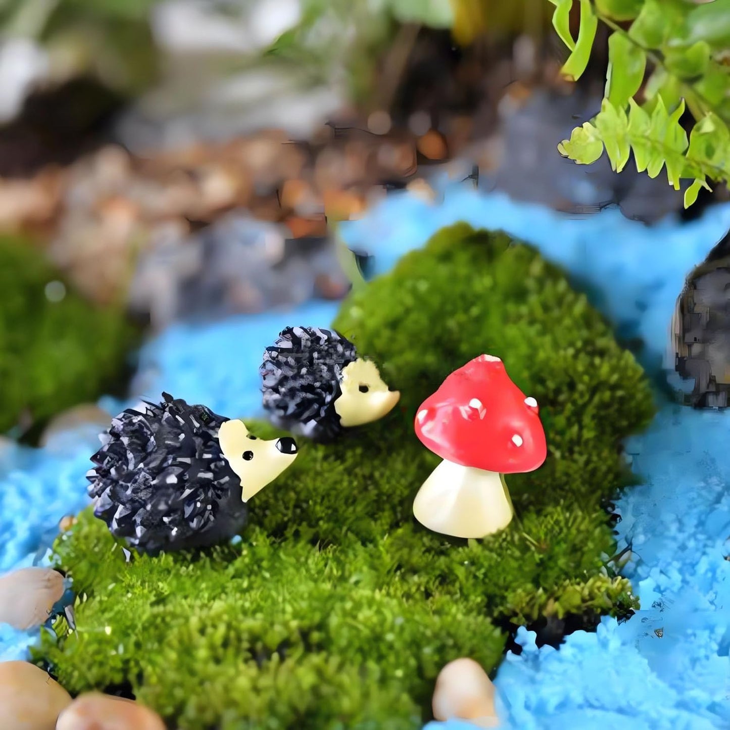 Fairy Garden Accessories, 28Pcs, Miniature Forest Kit, Tiny Resin Animal, Miniature Garden Figurines with Moss for DIY Craft, Desktop Decoration