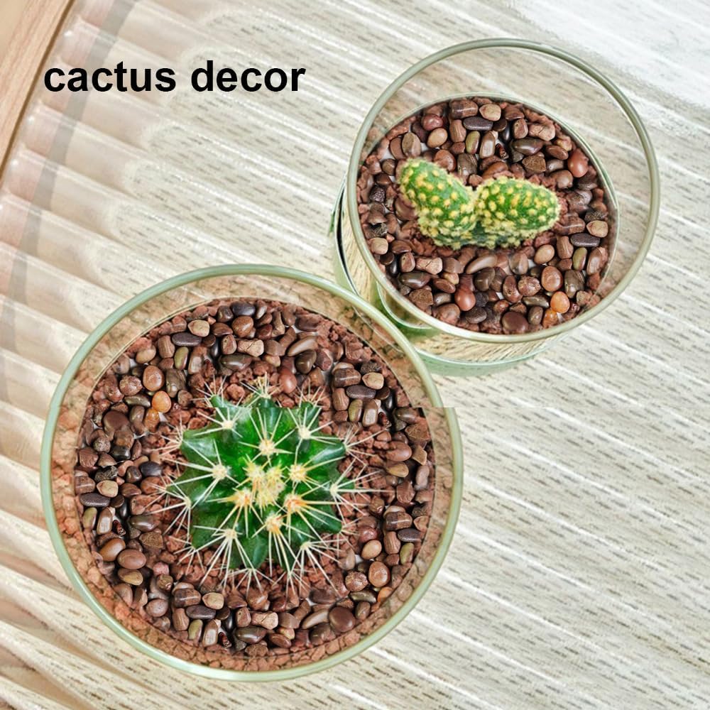 HappyFiller Small Red River Rocks Decorative Pebbles Natural Aquarium Gravel Stones for Fish Turtle Tank,Soil Cover,Indoor Outdoor Garden Succulent Potted Plants Top Dressing,Zen Garden,18 LB