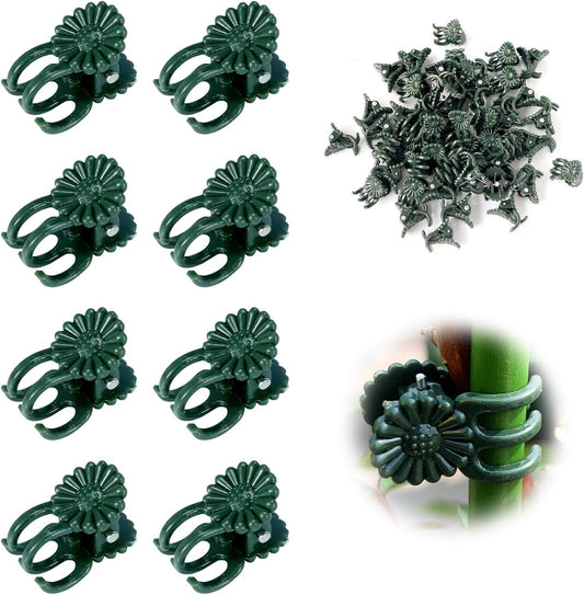 100 Pcs Plant Clips Orchid Clips,Plant Orchid Support Clips,Flower and Vine Clips，Garden Clips，Plant Clips for Climbing Plants