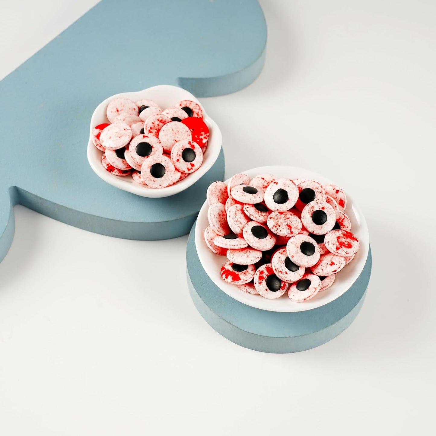 Kasvan Candy Eyeballs - Edible Bloody Red Eyes 85g/3 Oz, Halloween Sprinkles, Baking Cake Decorations, Ice Cream Toppings and Cookie Decorating, Wedding Party Chirstmas Supplies