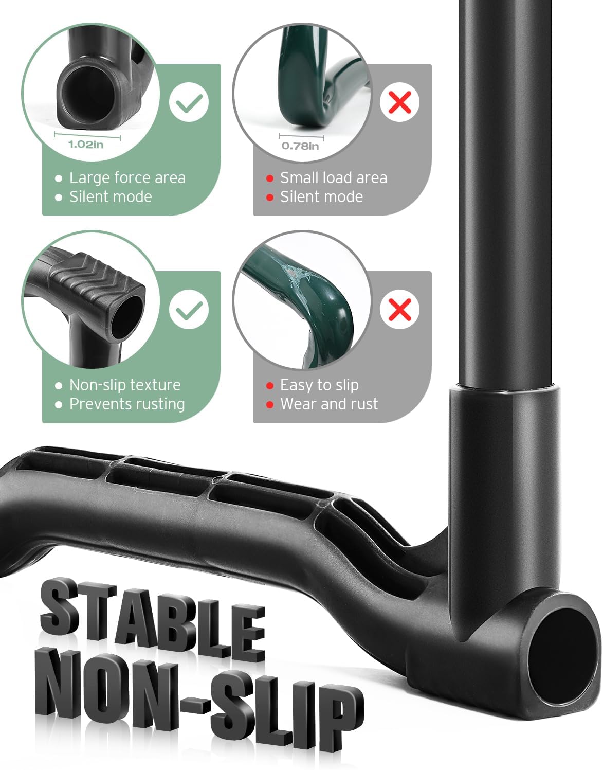 Garden Kneeler and Seat Heavy Duty, Upgraded Widened to 10" Stable Wear-Resistant Prevent Knee and Back Pain, Foldable Gardening Stool - Beautiful Logo high-end 2 Large Tool Bags Gift for Men