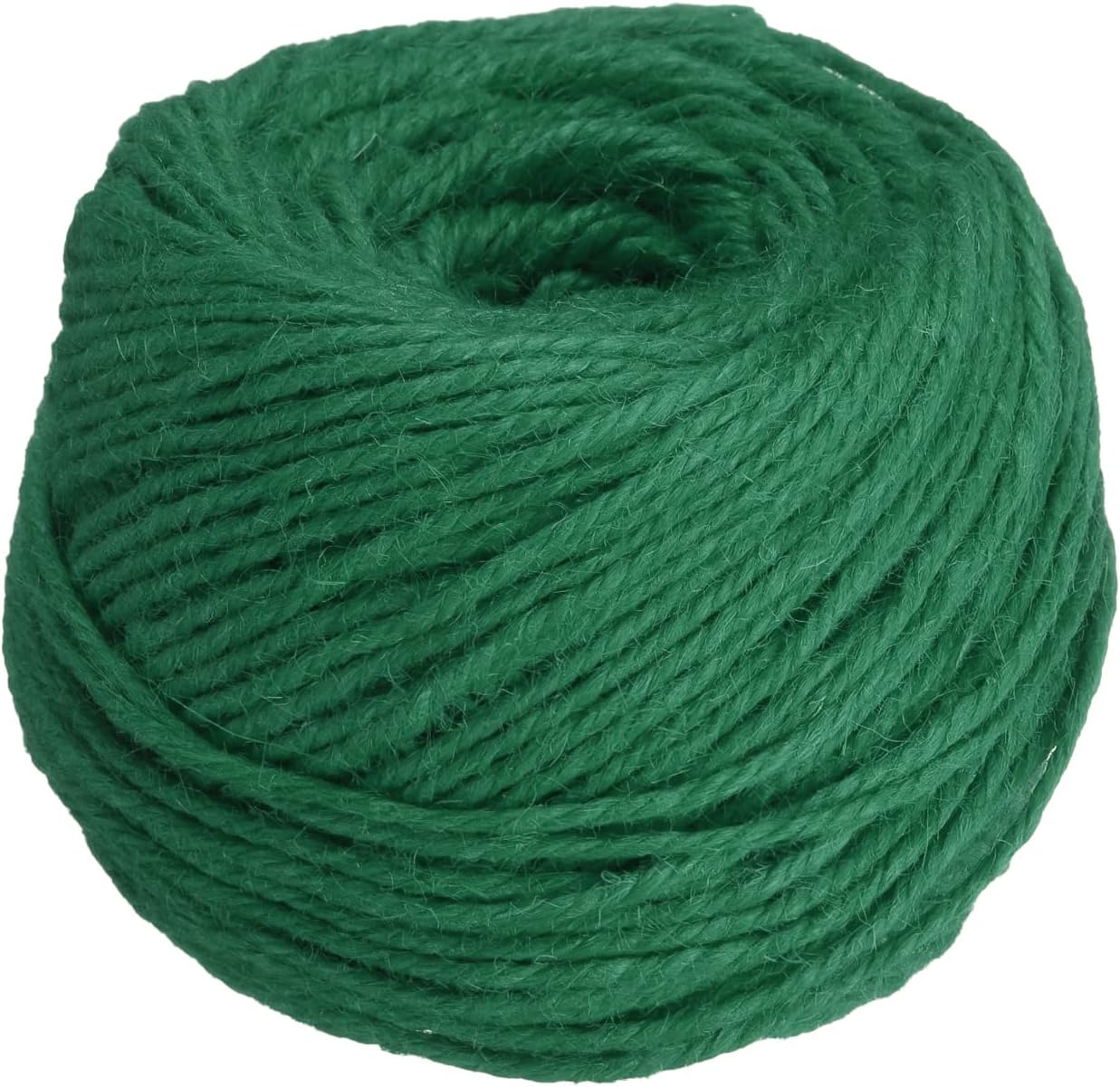 uxcell 328 Feet Natural Jute Twine String,3mm Thin Garden Twine Rope Colored Plant String Cord for DIY Art Crafts Gift Wrapping Decoration Packing Gardening Plant Hanger,Dark Green