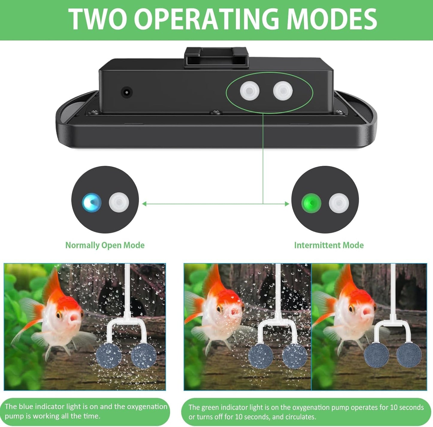 Solar Aerator, Solar Air Pump - 2W & 2200mAh Solar Powered Pond Pump With 2 Air Bubble Stones, Regulator for Small Fish Ponds, Stock Tanks, Aquariums, Hydroponics