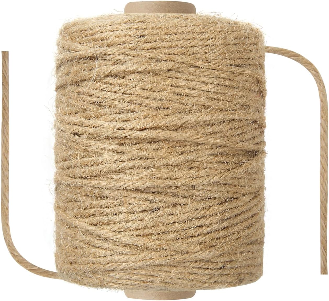 1/8 in (3mm) x 328 ft (100Meter) Natural Sisal Hemp Rope Heavy Duty Thick Twine for Cat Scratcher Post Tree, Garden, Binding, Crafts Packing Material