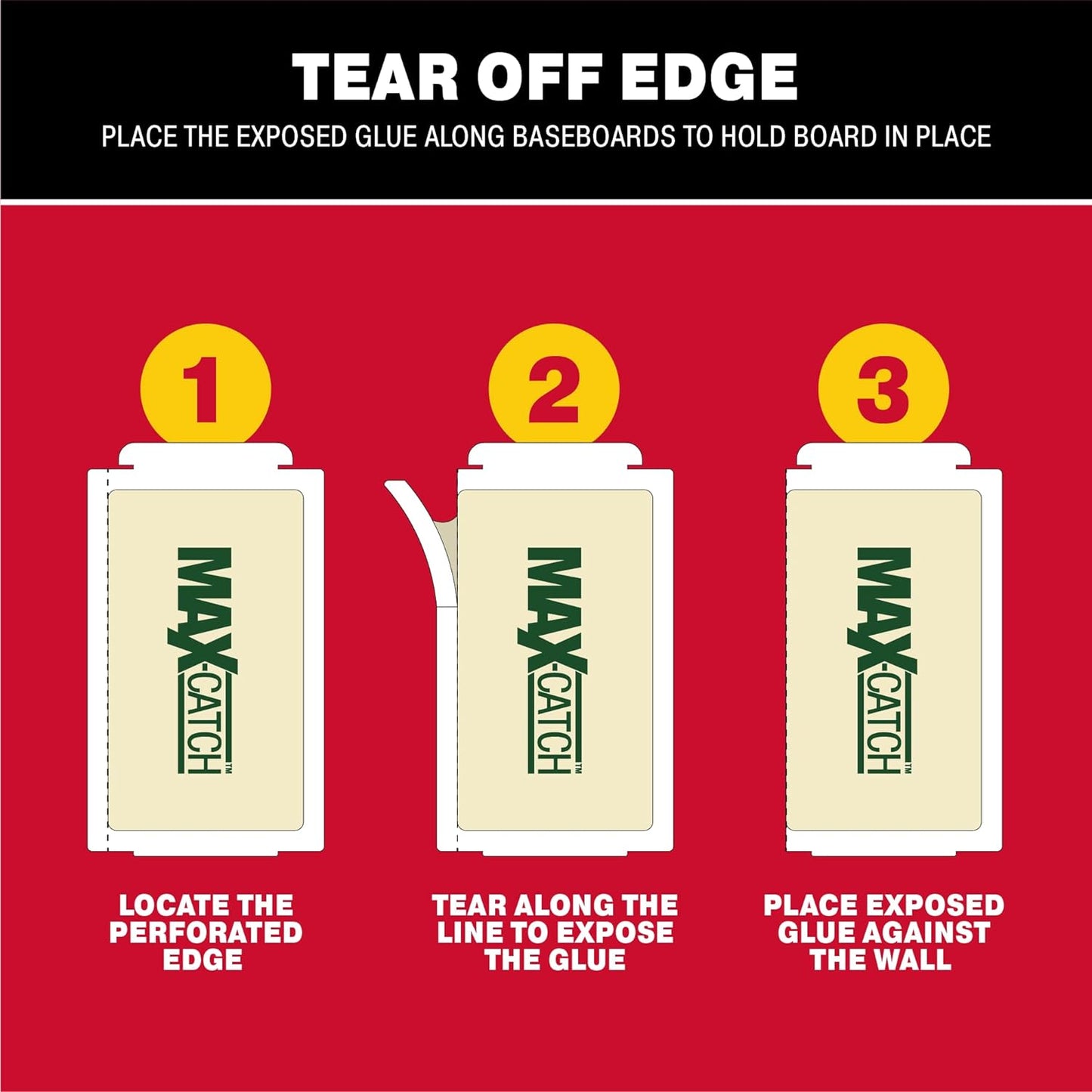 Catchmaster Max-Catch Mouse & Insect Glue Trap 72pk, Mouse Traps Indoor for Home, Sticky Pest Control Adhesive Tray for Catching Bugs, Non Toxic Bulk Pre-Baited Glue Boards