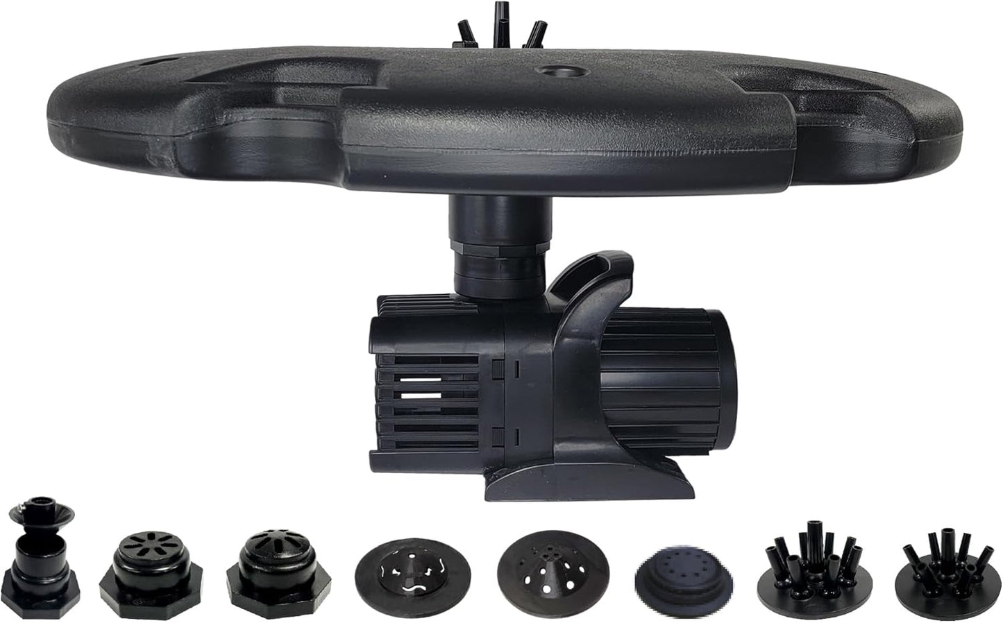 HALF OFF PONDS Floating Fountain – 1.5 HP Pond Aerator with 100' Cord – 12,500 GPH Water Pump – 11 Spray Patterns - Energy-Efficient – for Large Ponds, Lakes & Water Gardens