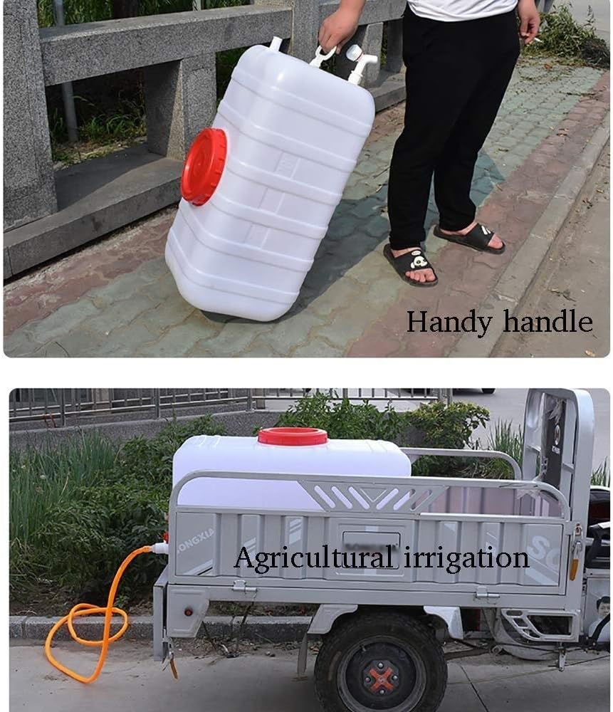 Water Tank Water Storage Containers for Emergency and Camping with Handle Outdoor Portable Food Grade Plastic Car Water Tank for Travel Outdoor （25L/50L/75L/110L/200L/150L） (Size : 50l)