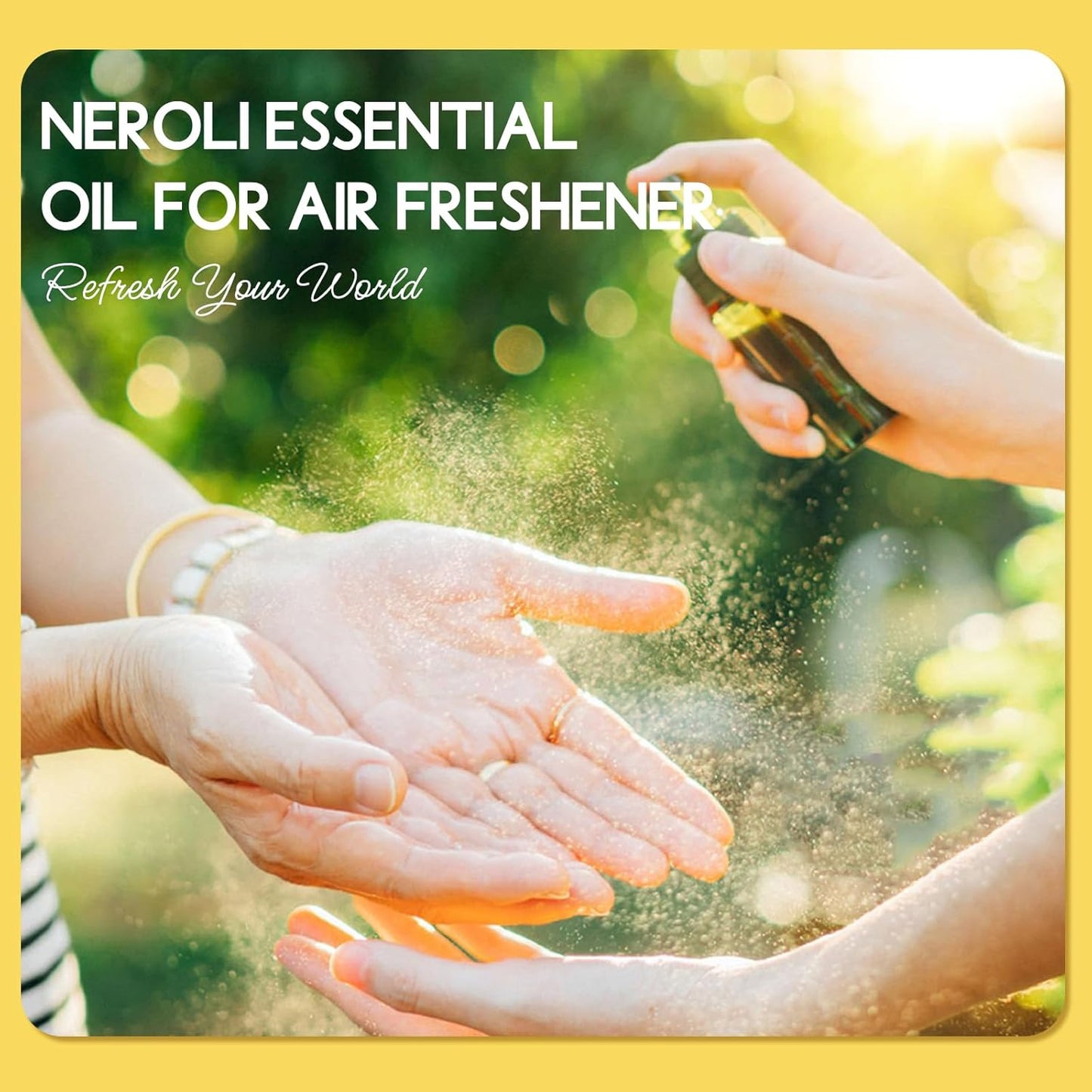 Neroli Essential Oil Organic for Skin Diffuser Room Spray, 100% Pure Bitter Orange Blossom Essential Oil Neroli 4 Oz