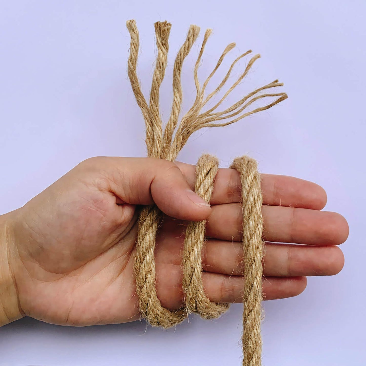 8mm Jute Rope, 164 Feet Braided Heavy Duty Twine, Thick Jute Twine Rope for Cat Scratch Post, Craft,DIY Artwork, Bundling, Home Decor, Gardening Applications (8MM 164FT)