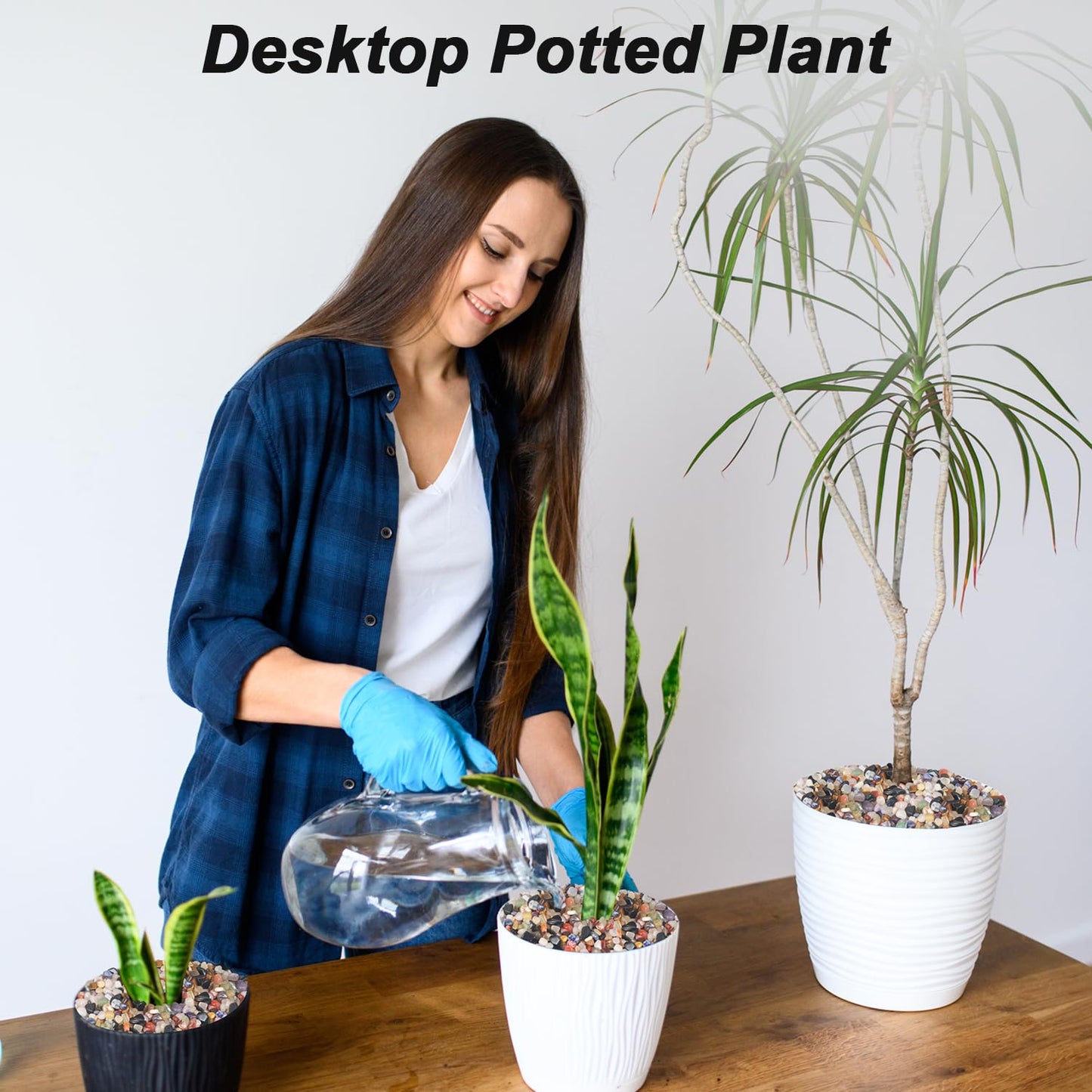 Vase Filler,Landscaping Pebbles, River Rocks Decorative Ornamental Pebbles, DIY Smoothed Rocks for Potted Plant Resin Art Vase Fillers Aquarium Gravel Rocks (Mixed Color, 10 Pounds)