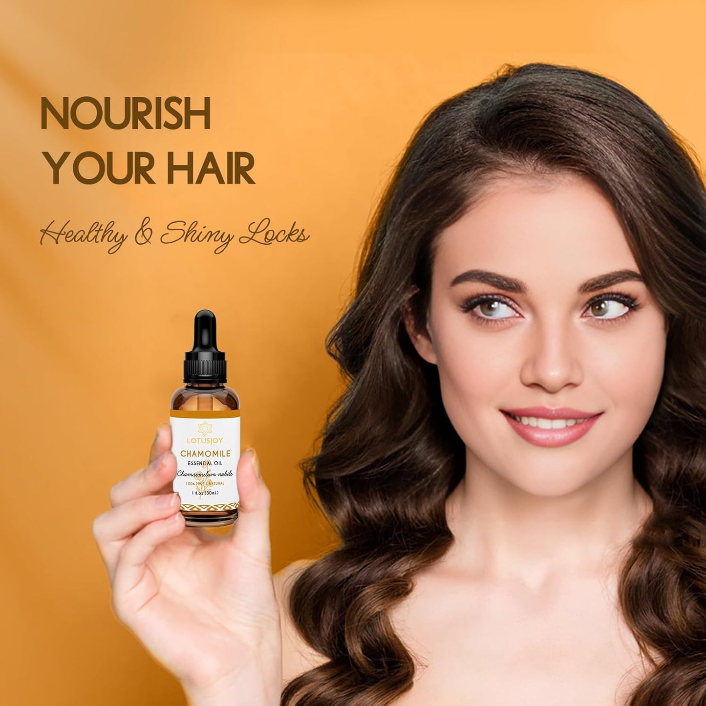 Chamomile Essential Oil, Pure Natural Chamomile Oil for Skin Body Hair Diffuser - 1 Oz