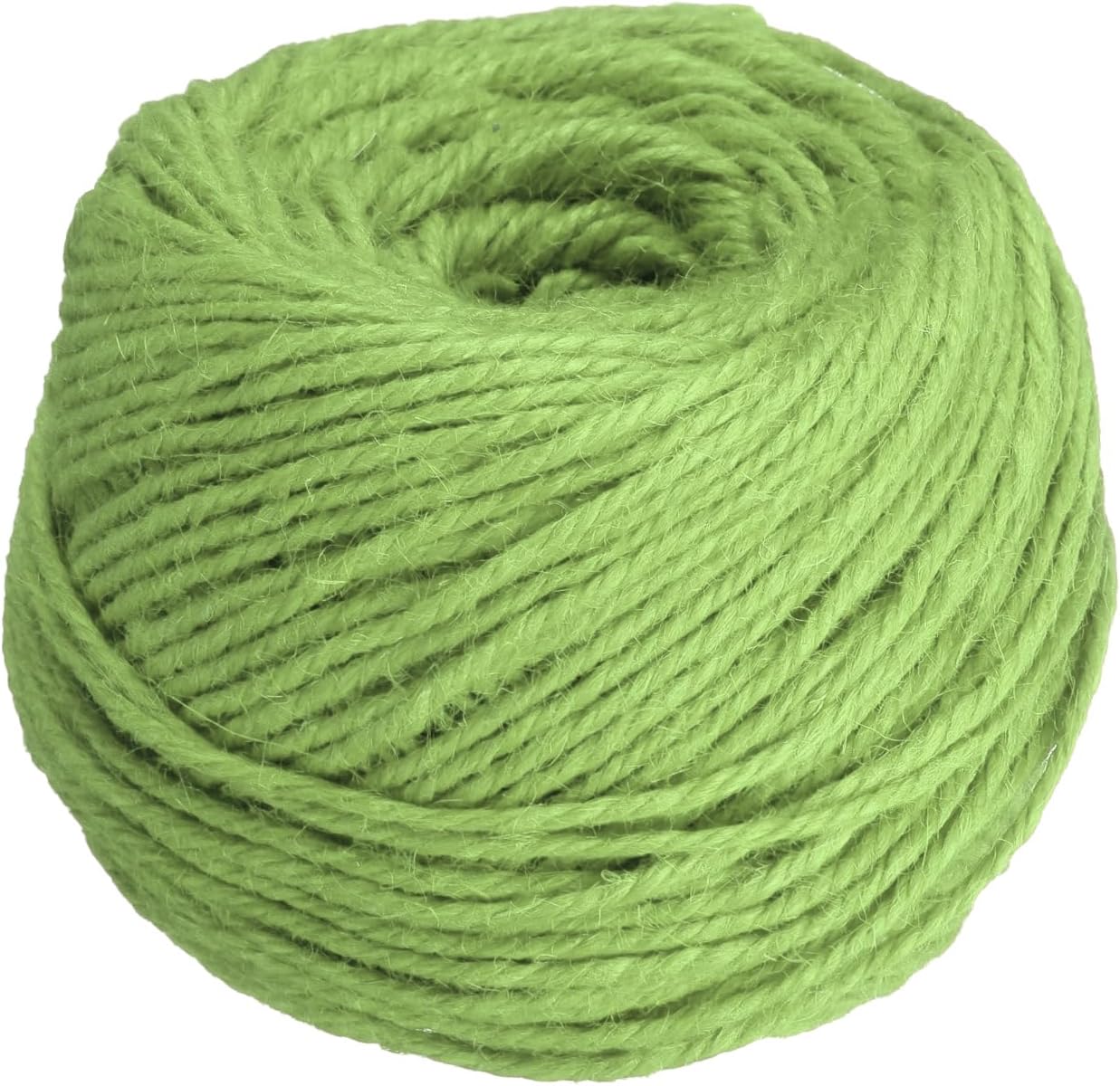 uxcell 328 Feet Natural Jute Twine String,3mm Thin Garden Twine Rope Colored Plant String Cord for DIY Art Crafts Gift Wrapping Decoration Packing Gardening Plant Hanger,Light Green