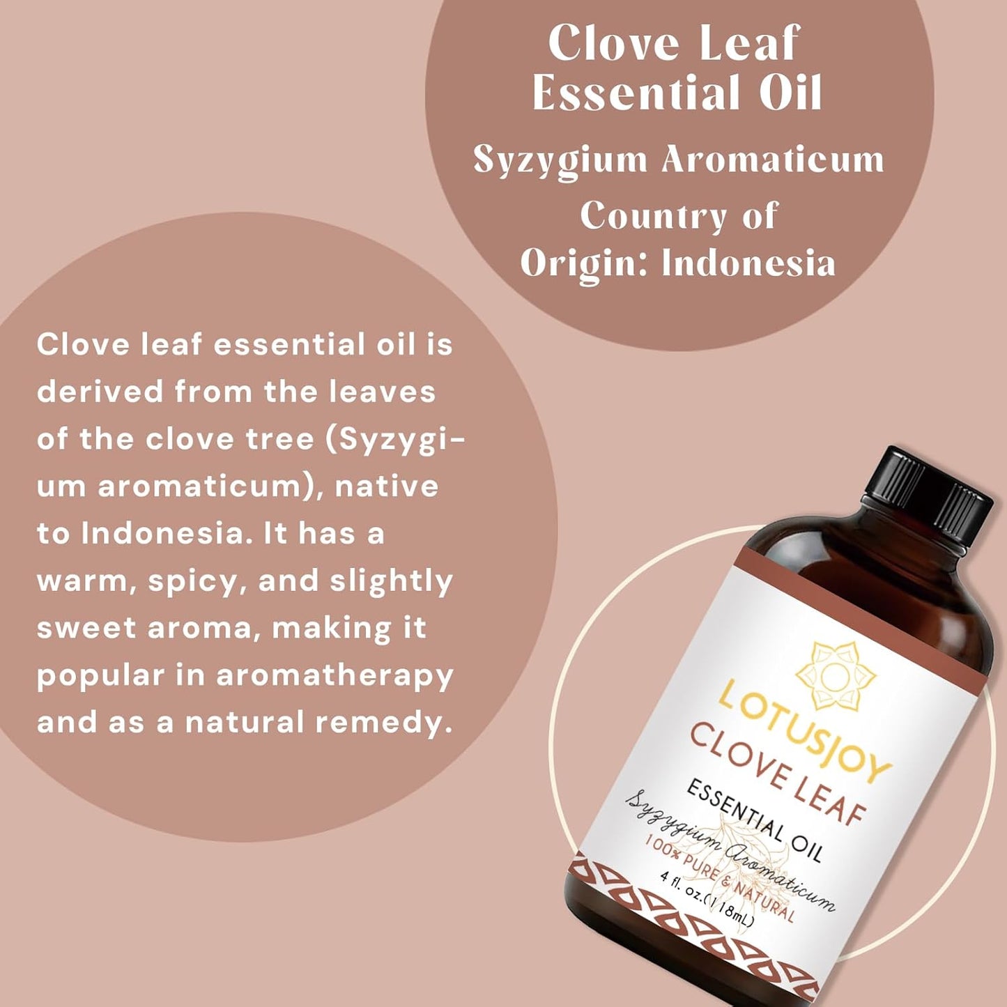 Clove Oil 4 Oz-100% Pure Natural Clove Leaf Essential Oil