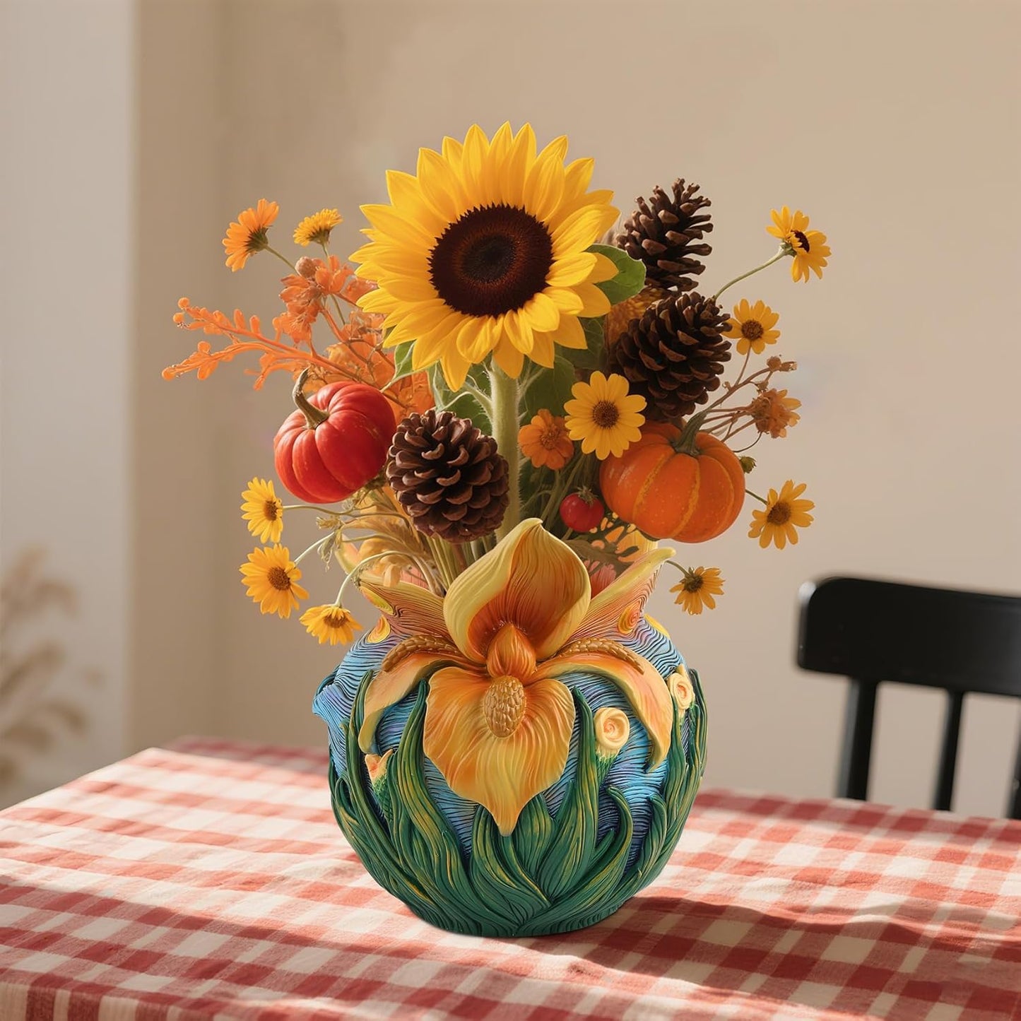 Flower Starry Sky Plant Pots - Flower Pots with Drainage Hole, Cute Unique Planter for Snake Plants/Cactus Indoor & Outdoor, Colorful Funny Room/Garden Art Decoration