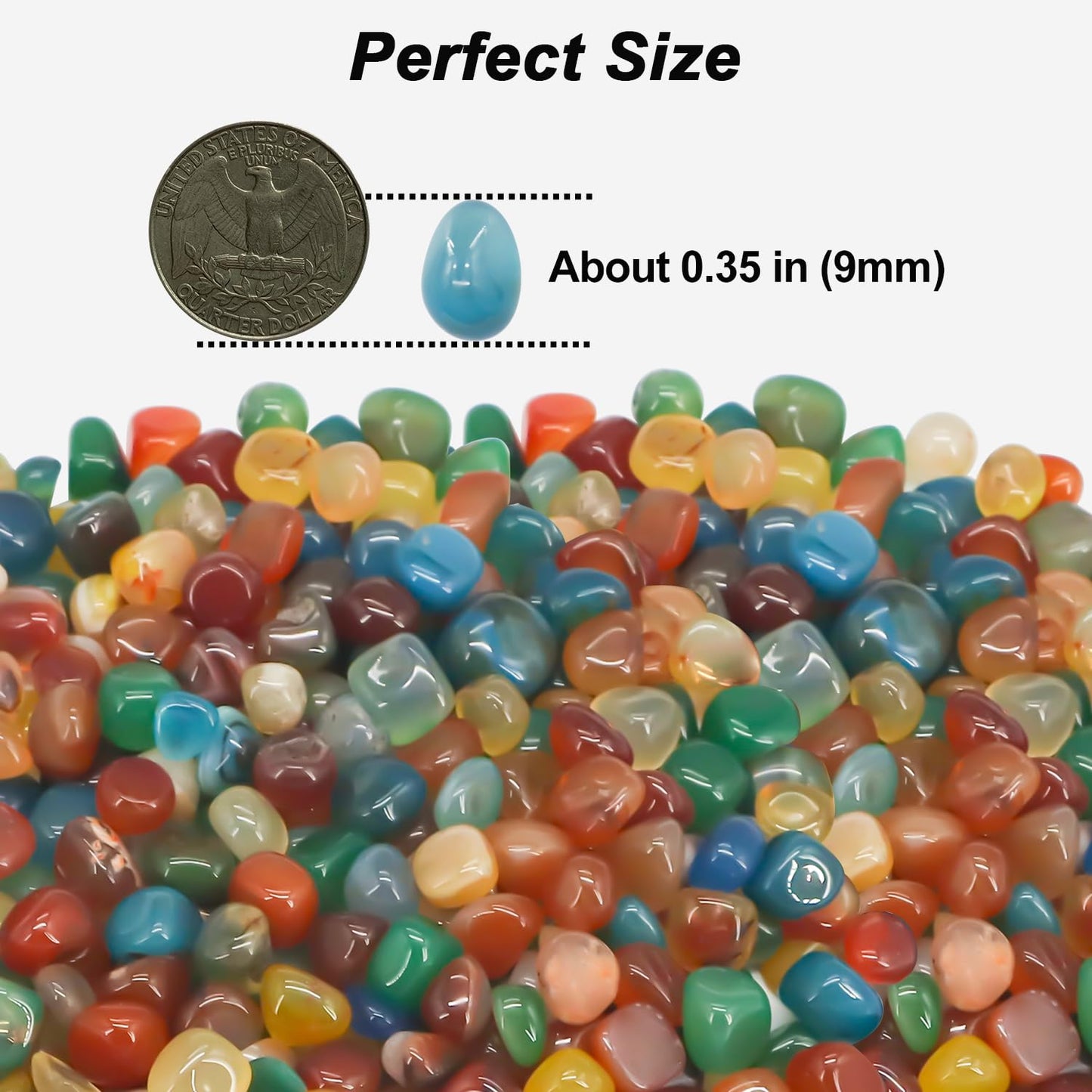 Vase Filler,Landscaping Pebbles, River Rocks Decorative Ornamental Pebbles, DIY Smoothed Rocks for Potted Plant Resin Art Vase Fillers Aquarium Gravel Rocks (Colorful, 5 Pounds)