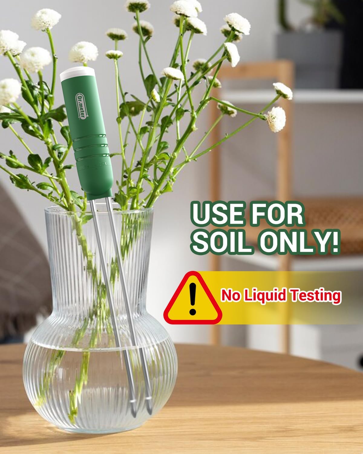 Dr.meter 3 Pack Soil Humidity Sensor Probe, Plants Soil Moisture Meter, Accessory Only, Cannot Be Used Alone