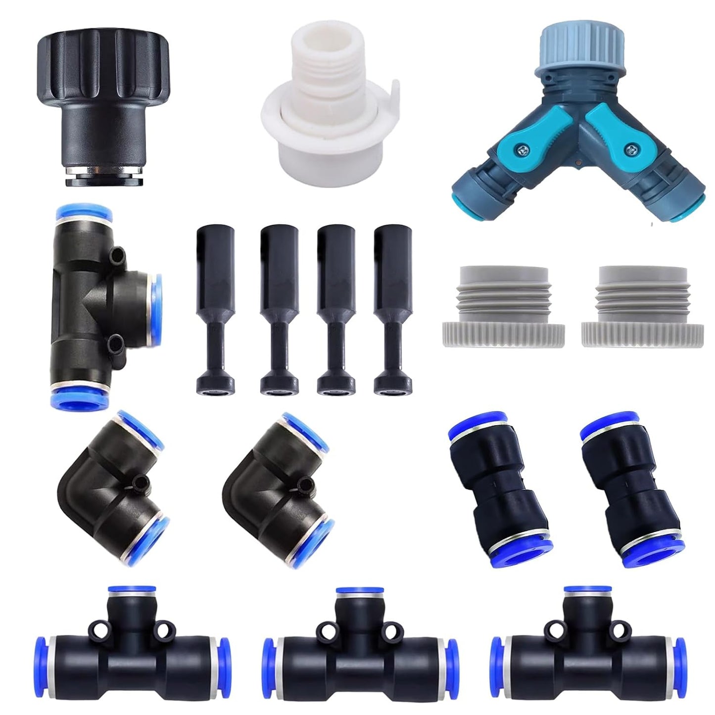 Drip Irrigation System Accessories, Automatic Garden Watering System Components,Suitable for Garden, Plant Watering Systems. (Drip Irrigation System Accessories)