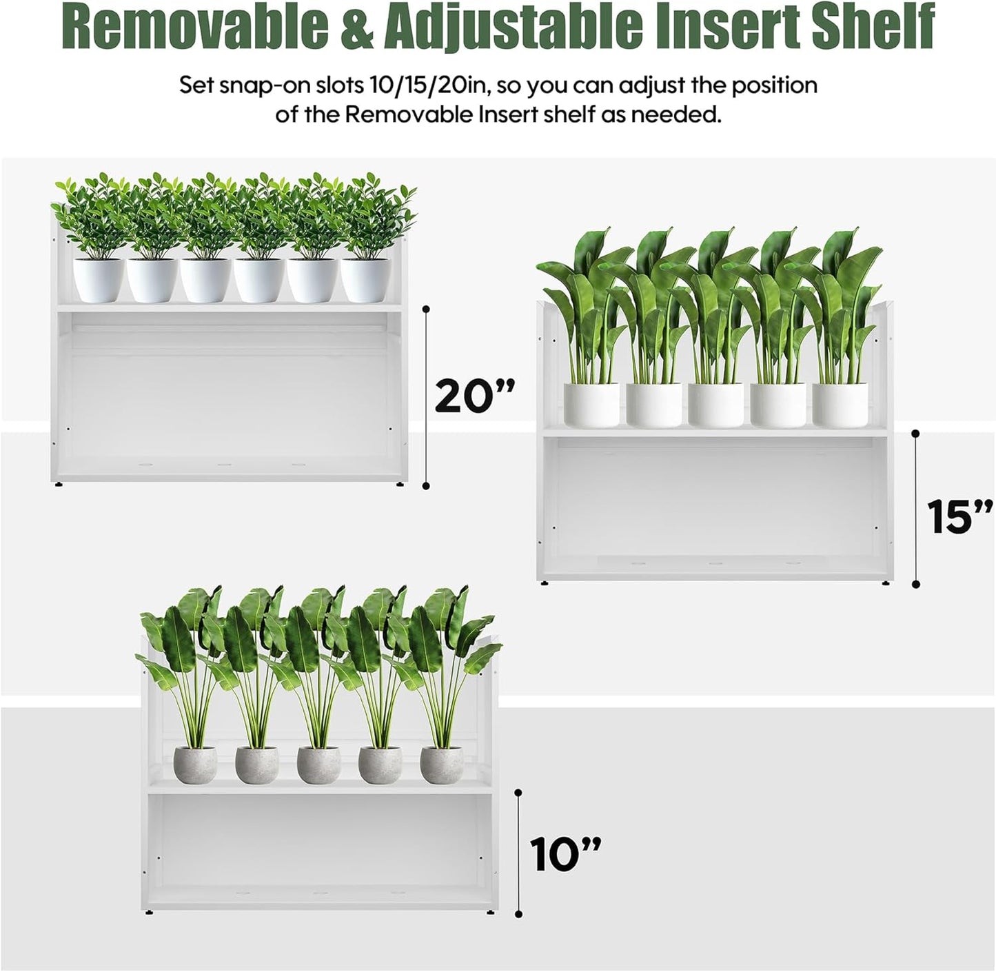 Tall Metal Planter for Outdoor Plants,38"Lx13"Wx30"H All-Weather Durable Plant Box,Large Rectangular Planter with Drainage Holes & Removable Shelf,Modern Decor for Tall Small Plants, Trees, Flowers