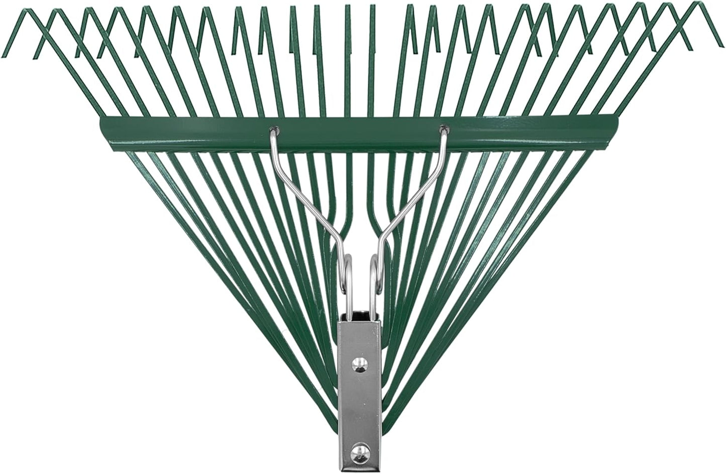 Zenport J2424 Leaf Rake with Deluxe Spring, 24-Tine, Rake Head Only, Green - 10 Pack