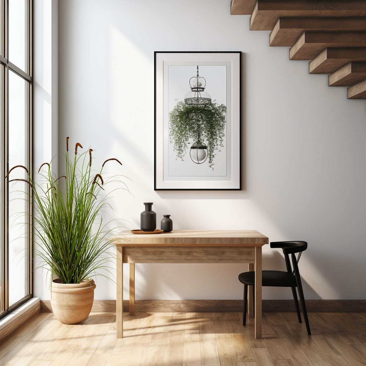 Artificial Plant 5ft(1pack) Tall Artificial Grass Plant,Faux Plants Indoor Home Decorative Artificial Plants & Flowers in Pot Fake Plant, House Plant Indoor