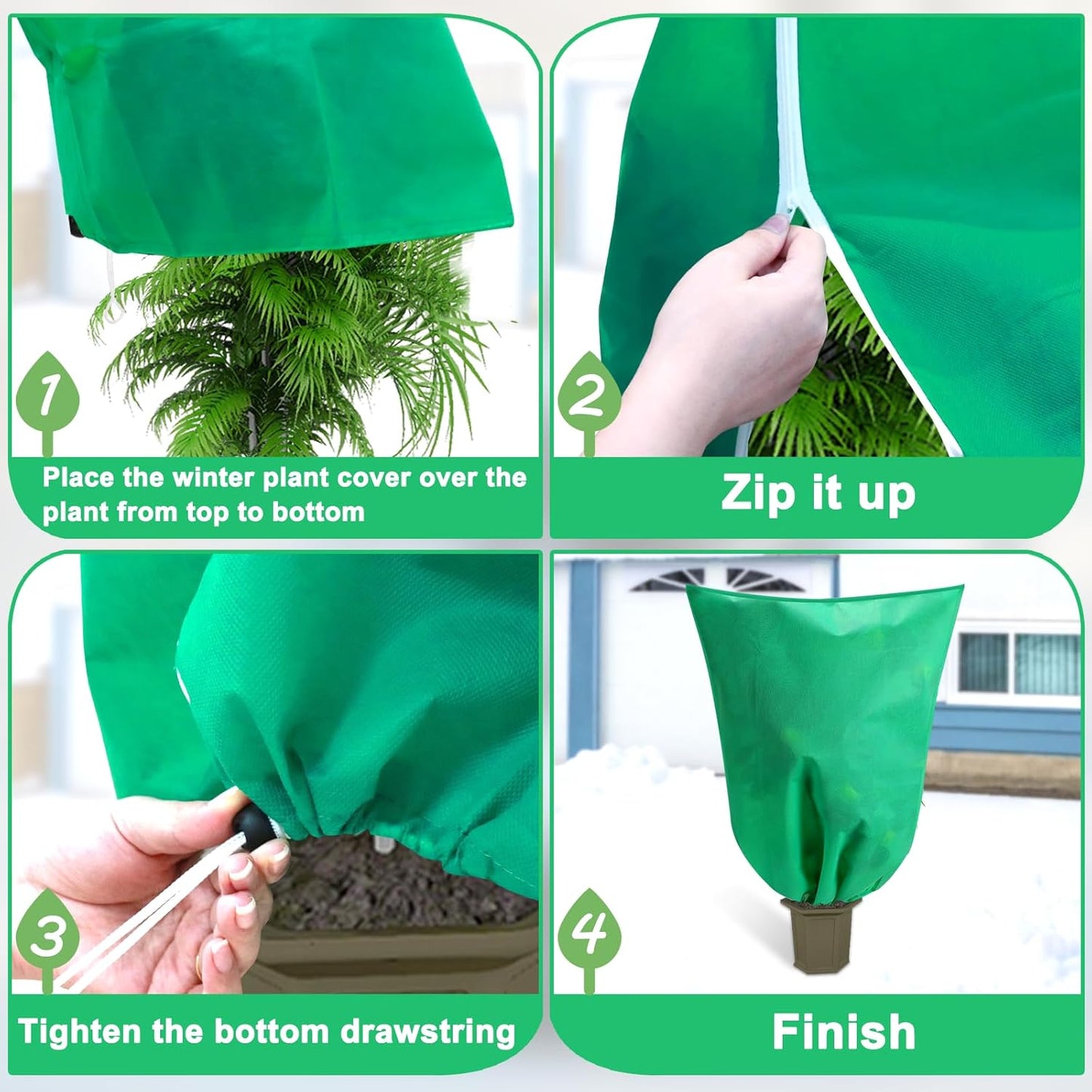 DQS Plant Covers Freeze Protection, 74.8" x90.5" Winter Frost Protection Blankets Frost Cloth,Suitable for Outdoor Winter Frost, Cold Weather, shrubs, Trees, Jackets, and coverings