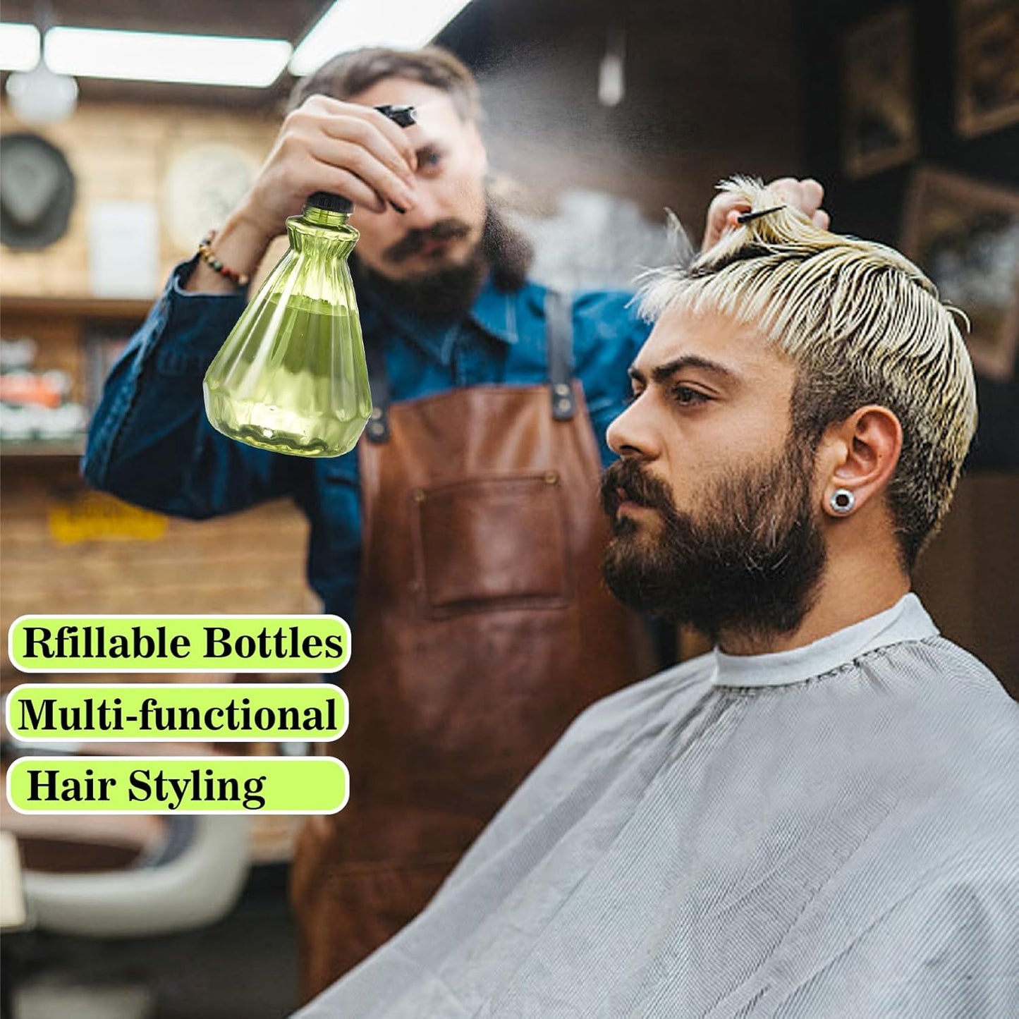 𝐍𝐄𝐖 Spray Bottles 17 oz (2 Pack) - Leak Proof, Adjustable Nozzle, Empty Spray Bottles For Cleaning Solutions, Plants, Hair Misting, Pet, Or Diy Spray Bottle