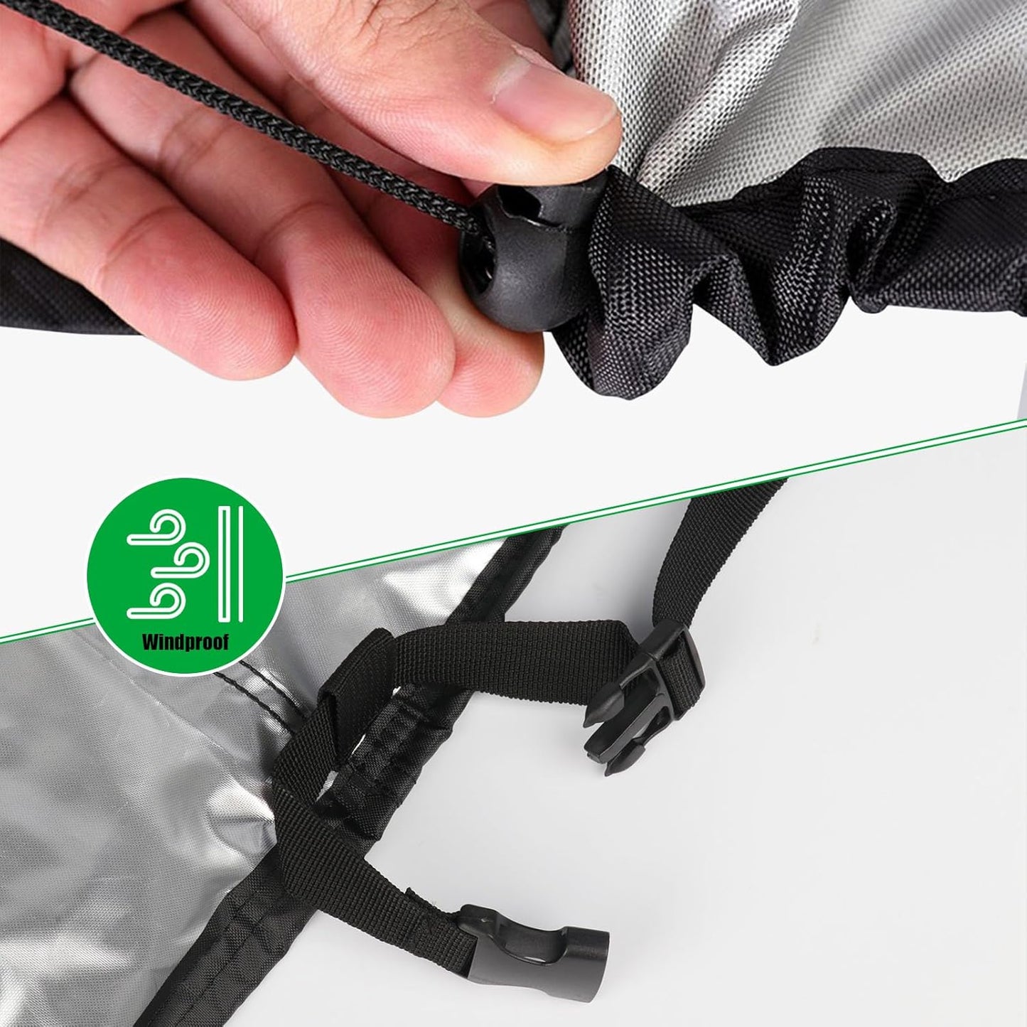 Outdoor Prep Table Cover - 30x30x35 Inch, Waterproof Stainless Steel, Outdoor Kitchen Grill Bbq Food Prep Cart Cover