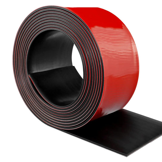 Neoprene Rubber Strips Self Adhesive Solid Rubber Sheets, Rolls & Strips for DIY Gaskets Crafts Pads Seals Warehouse Flooring Neoprene Sheet with Adhesive Backing (6" Wide x 1/8" Thick x 40' Long)