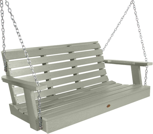 Highwood Weatherly Porch Swing, 4 Feet, Eucalyptus