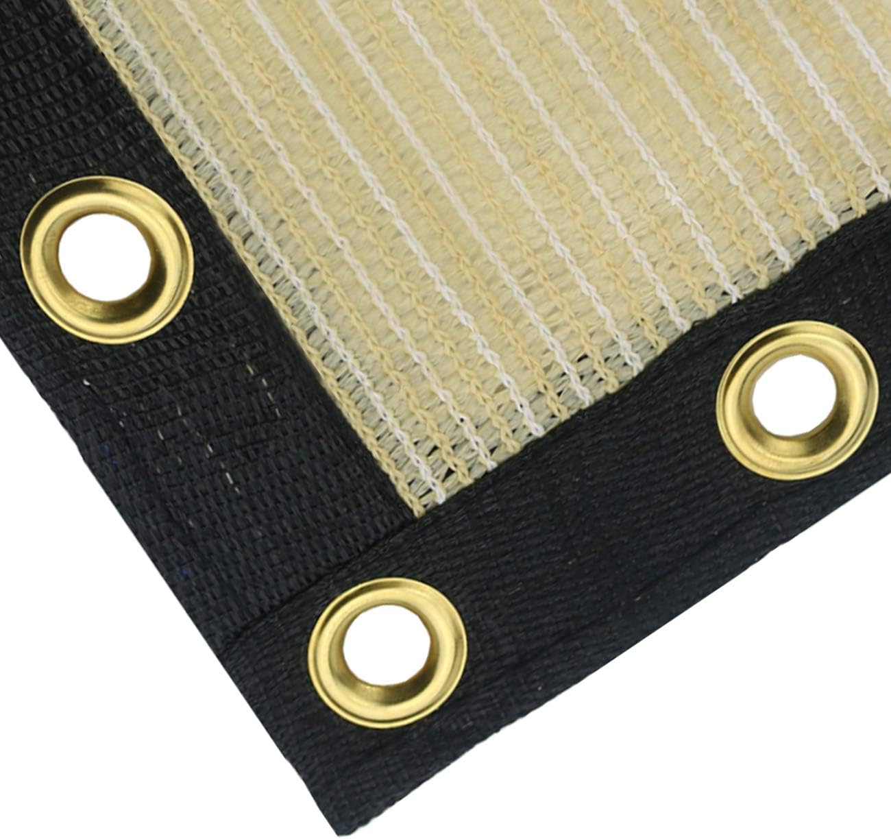 Sunnyglade 5 feet x 150 feet Privacy Screen Fence Heavy Duty Fencing Mesh Shade Net Cover for Wall Garden Yard Backyard (5 ft X 150 ft, Sand)